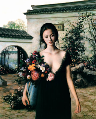 Beautiful Girls in Painting by Chinese Artist Xie Chuyu