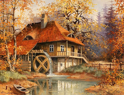 Landscape painting by Polish Artist Stanislaw Wilk