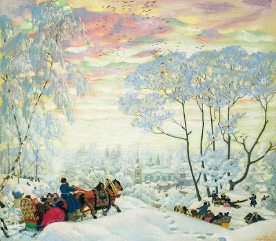 Oil Painting by Boris Kustodiev Russian Artist