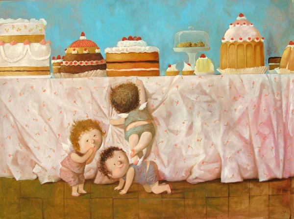 children's boook illustration by Gapchinska,Ukrainian artist, book illustration