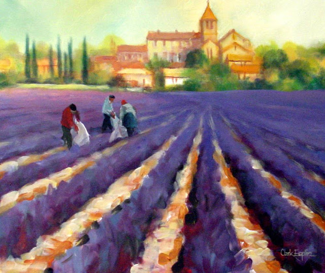 Lavender Paintings. clark eslplin