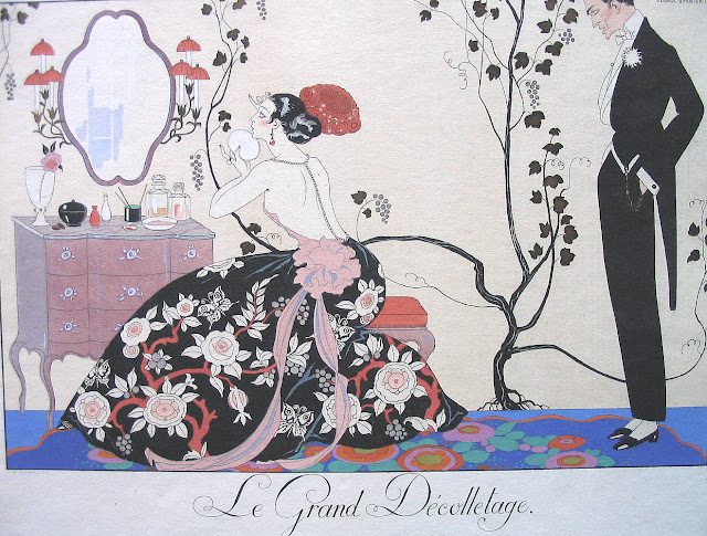 George Barbier,Art Deco fashion illustration