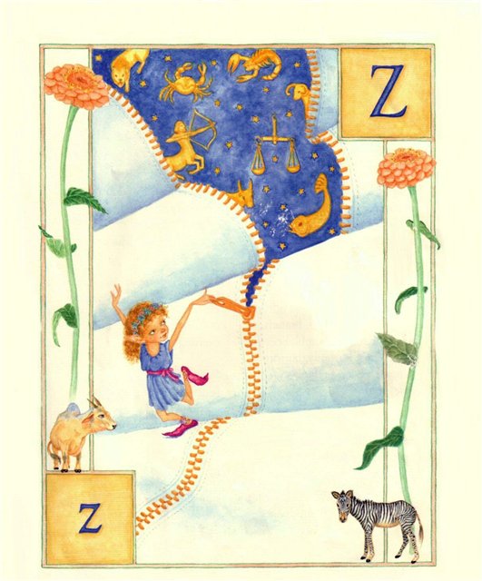 Lauren Mills Elfabet,illustration art, graphics, children book illustration
