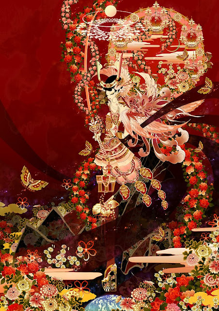 Aya Kato, Japanese illustrator,graphics,Art Nouveau