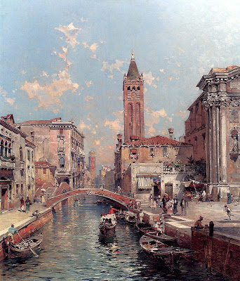 Franz Richard Unterberger. Rio Santa Barnaba, Venice