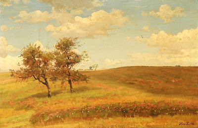 Scandinavian Summer Landscpe Painting Hans Smidth