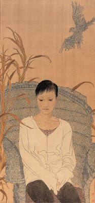 Women in Paintings by Hao Shiming Chinese Artist