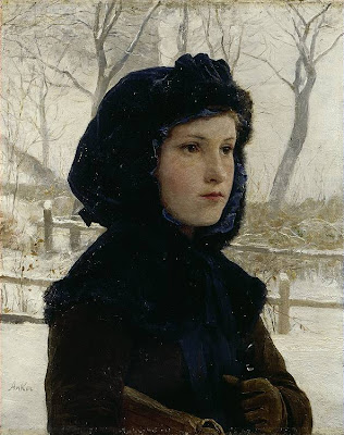 Portrait Painting by Swiss Artist Albert Anker