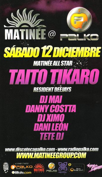 MATINEE EN PALKO