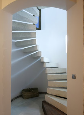 concrete spiral stairs