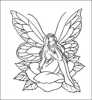 A fairy butterfly on lower back is a common tattoo.