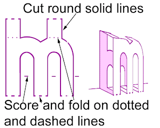 design practice pop up letters pop up letter