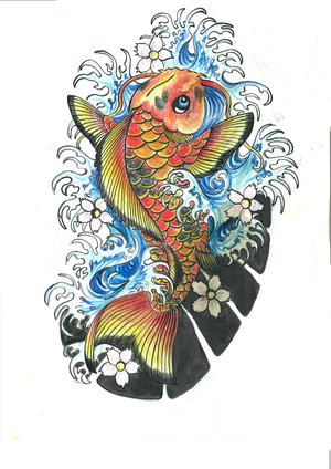 Japanese Koi Fish Tattoo Design Picture 3 Japanese Koi Fish Tattoo Design Picture 3