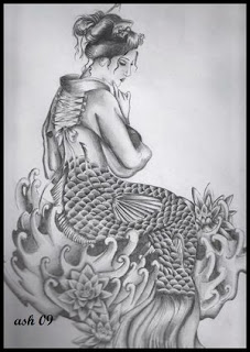 Japanese Geisha Tattoo Design Picture 3 Japanese Geisha Tattoo Design Picture 3