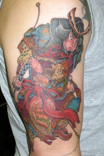 Shoulder Japanese Samurai Tattoo Designs Gallery 4
