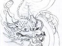 Dragon Head Tattoo Outline Dragon Head Tattoo Outline