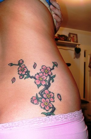 Lower Back Japanese Tattoos With Image Cherry Blossom Tattoo Designs 