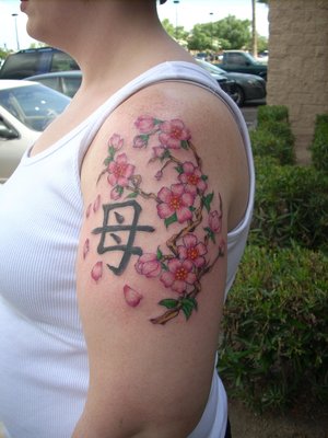 Shoulder Japanese Tattoos With Image Cherry Blossom Tattoo Designs
