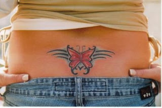 Lower Back Tattoos With Image Lower Back Butterfly Tattoo Designs With Butterfly Tribal Tattoo Picture 1