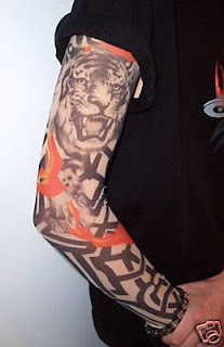Tiger Sleeve Tattoo Design