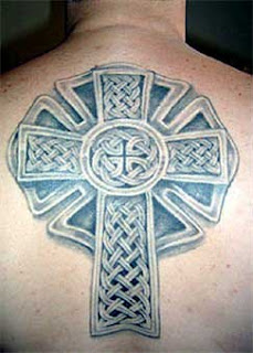 Celtic Cross Scottish Tattoo Design