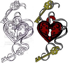 Red Heart Tattoo Design 2