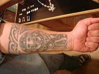Arm Aztec Tattoo Design