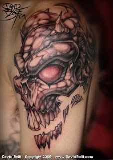 Skull Shoulder Tattoo Design