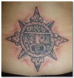 Lower Back Aztec Tattoo Lower Back Aztec Tattoo