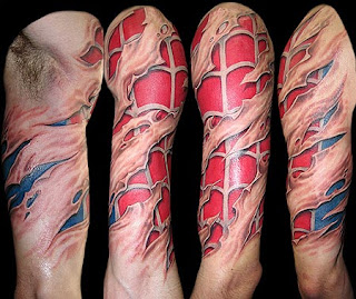 Sleeve Spider 3D Tattoo Design Sleeve Spider 3D Tattoo Design