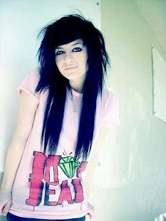 Emo Hairstyles Especially Emo Long Hair Styles With Image Women Emo Long Black Hairstyle Gallery Picture 5 Long Black Emo Hairstyle, Emo Hairstyles, Emo Hair Styles, Emo Black Hair, Emo Long Hair, Emo Girls Hair