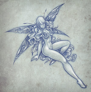 Cool Fairy Tattoo Design