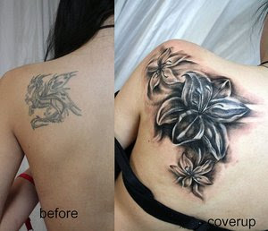 Tattoo Cover Up New Flowers