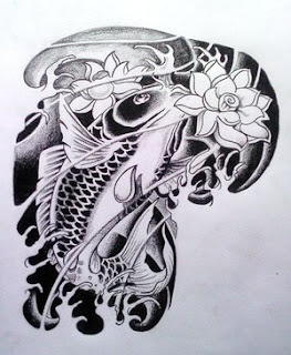 Japanese Koi Fish Tattoo Design 1