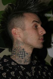 Travis Barker Hair Styles With Fanned Mohawk Hairstyles 7