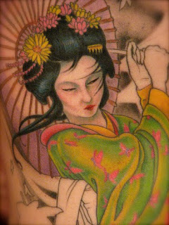 Japanese Tattoo Designs With Image Backpiece Female Tattoo With Japanese Geisha Tattoo Design Picture 4