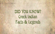 Creek Indian Legends