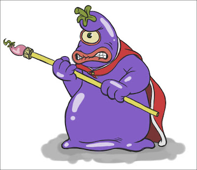 aubergine cartoon