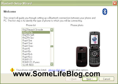 Bluetooth Cell Phone Configuration for Motorola Phone Tools Step 3