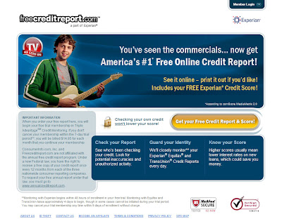 free credit report triple