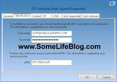 From there you can open the properties and see the customer Cingular / AT&T settings that were put in the Internet Conncetion Wizard to fine tune if you like. From there you can open the properties and see the customer Cingular / AT&T settings that were put in the Internet Conncetion Wizard to fine tune if you like.