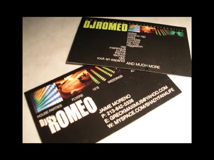 DJ ROMEO CARDS