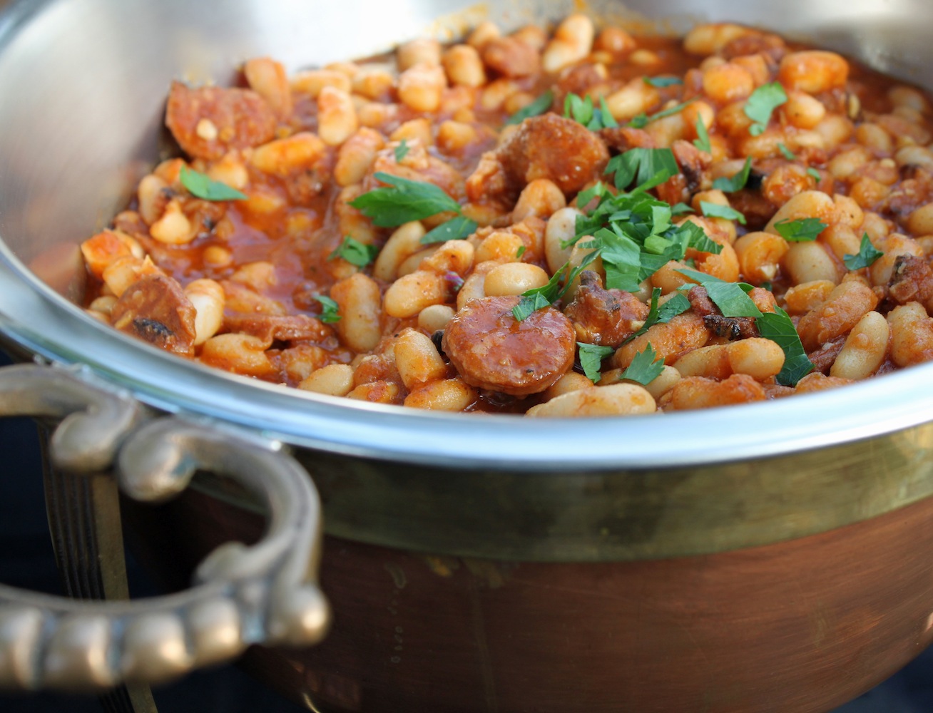 There's a Newf in My Soup! Our Portuguese Picnic Table Overfloweth