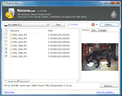 FREE PHOTO RECOVERY RECUVA