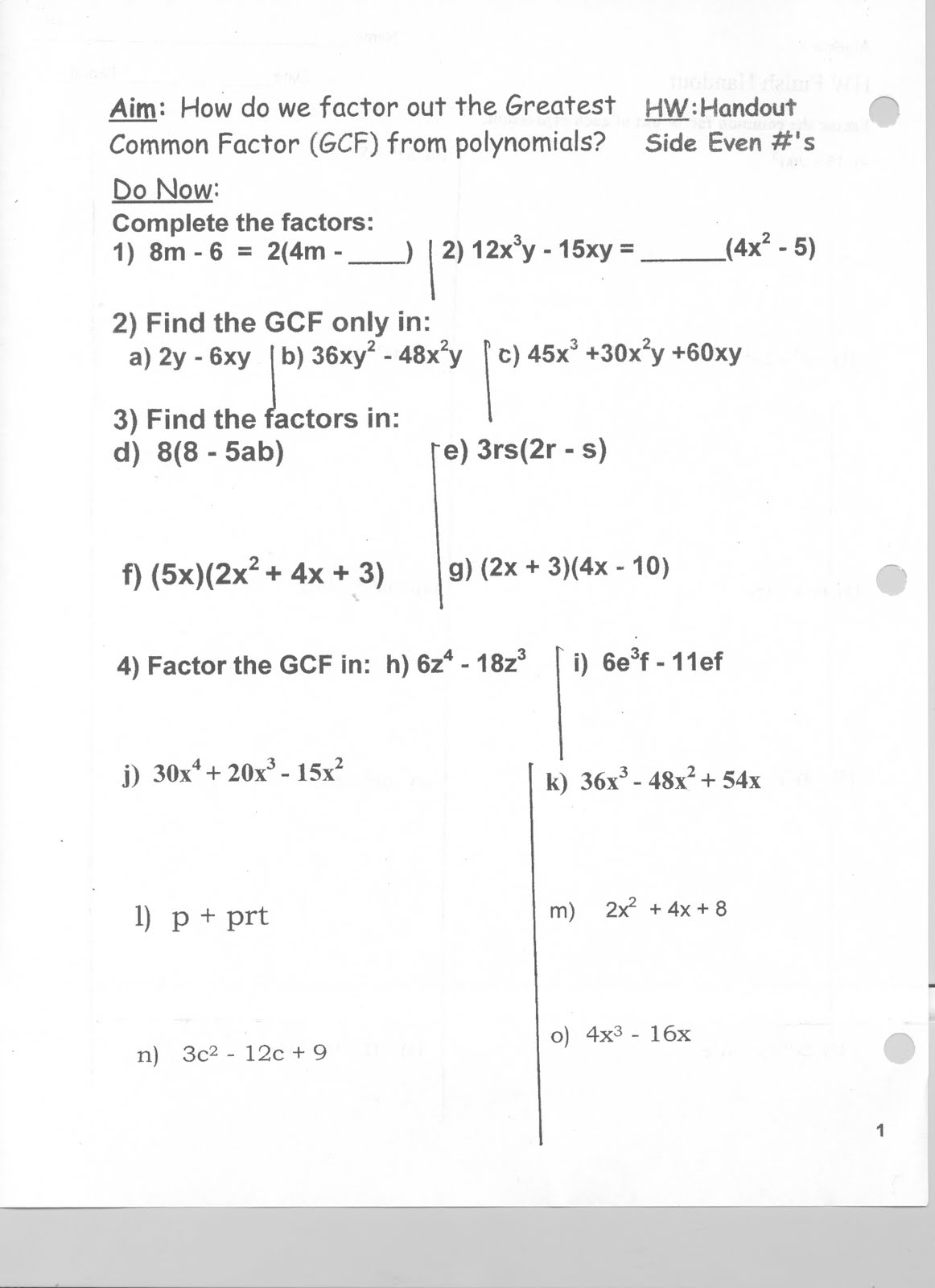 Gcf factoring calculator picture