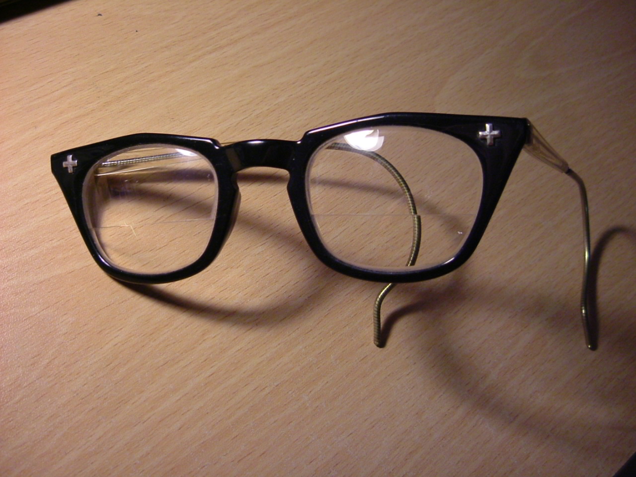 metalflakemormon Vintage Bausch and Lomb safety glasses (bifocal)