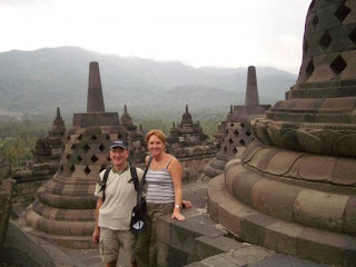 Borobudur buddhis largest temple on the world at central Java