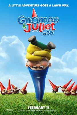 FREE IS MY LIFE: MOVIE REVIEW: &ldquo;Gnomeo and Juliet&rdquo; in 3D (+ a freebie)