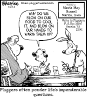 The Comics Section Pluggers Pluggers Often Ponder Life S Imponderable Questions