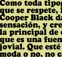 COOPER BLACK FETICHE